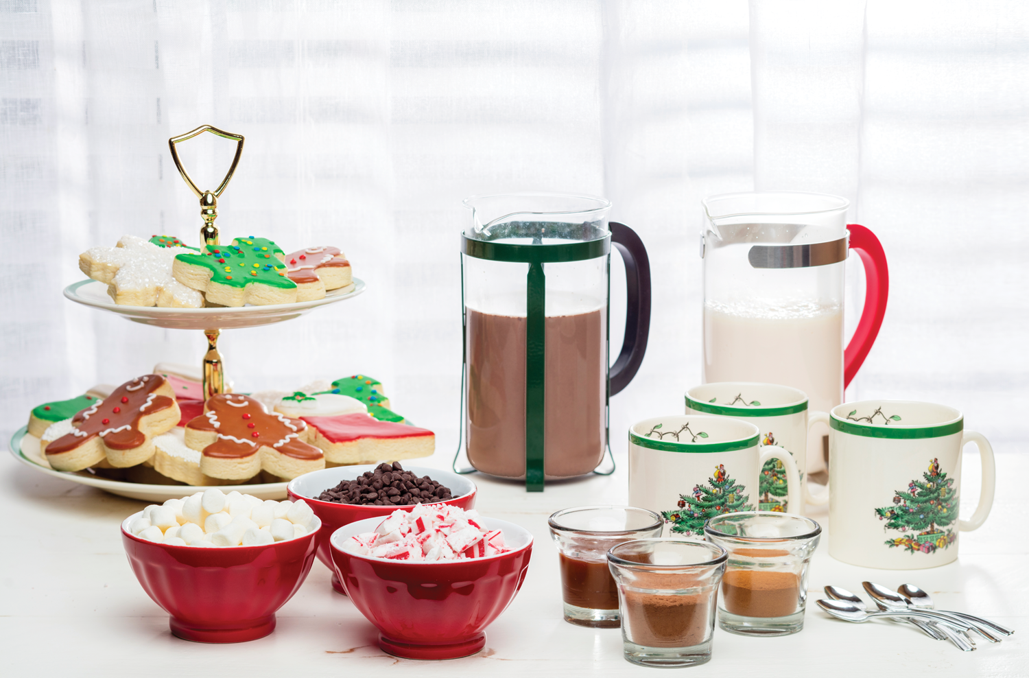 A Holiday Hot Cocoa & Coffee Bar